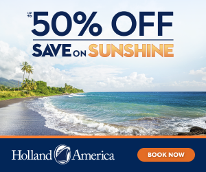 Holland America Save on Sunshine - Special cruise offer